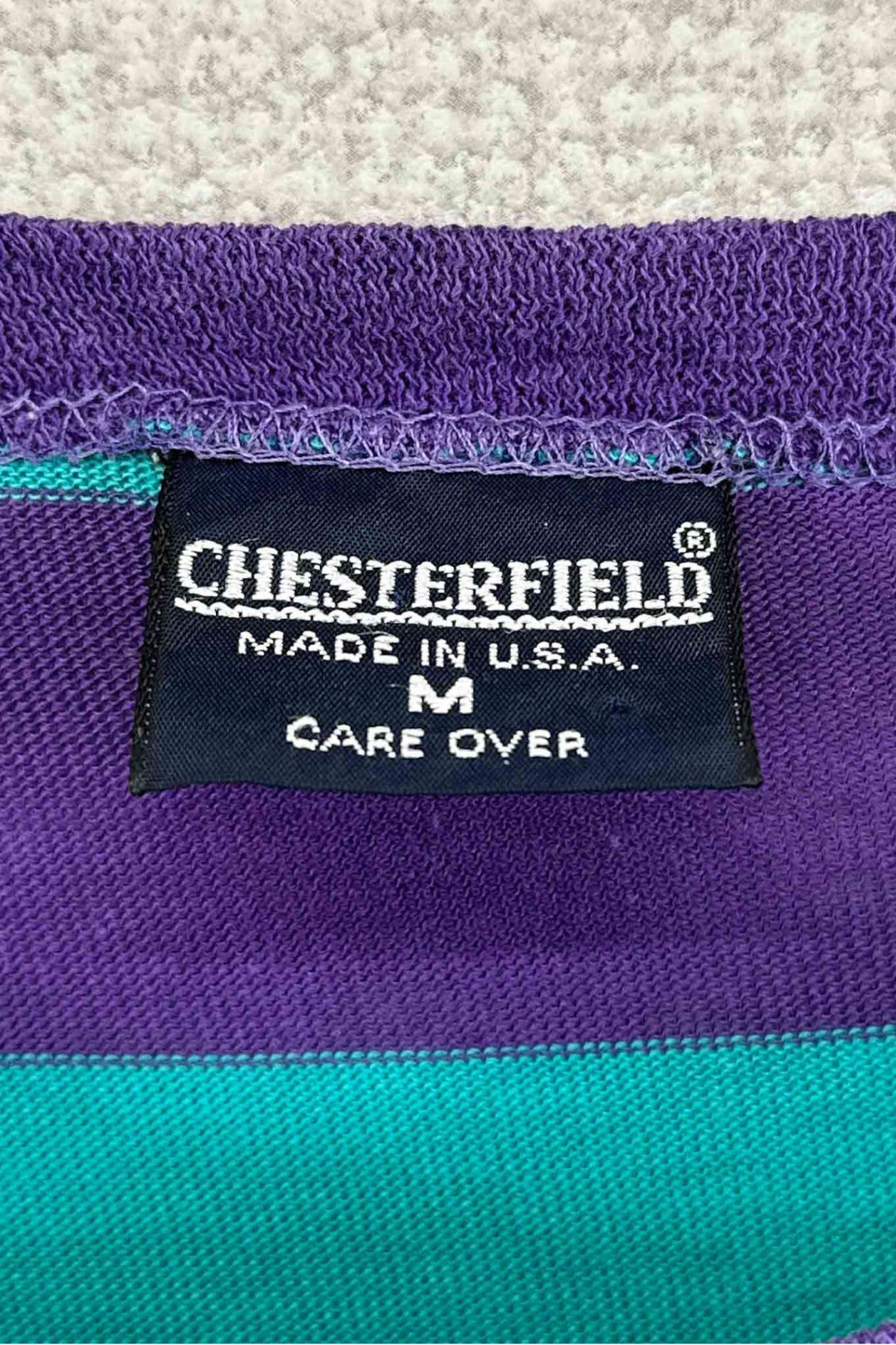 Made in USA CHESTERFIELD border T-shirt