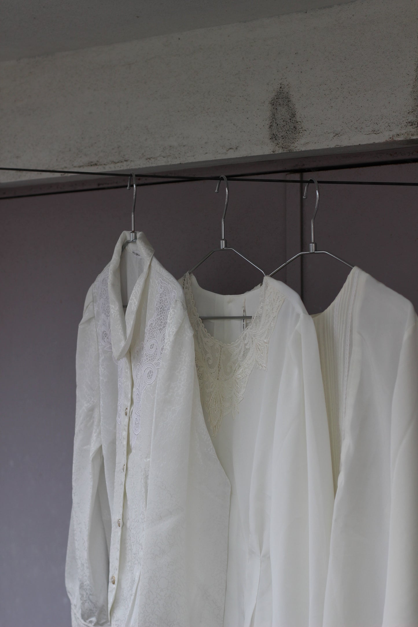 Vintage White Lace Embroidery Long Sleeve Blouse x10点