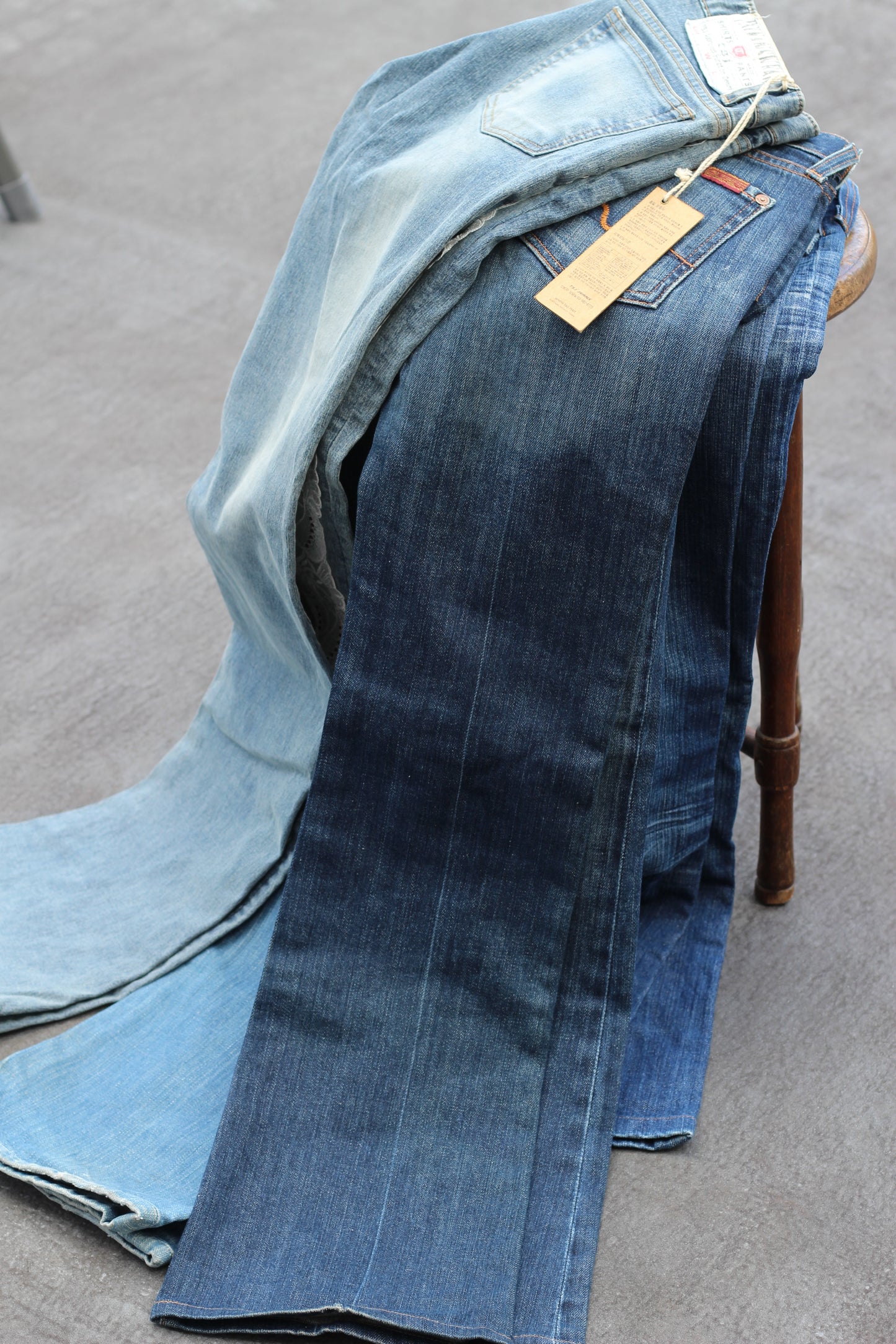 Women's Y2K Style Flared Denim Pants x4点