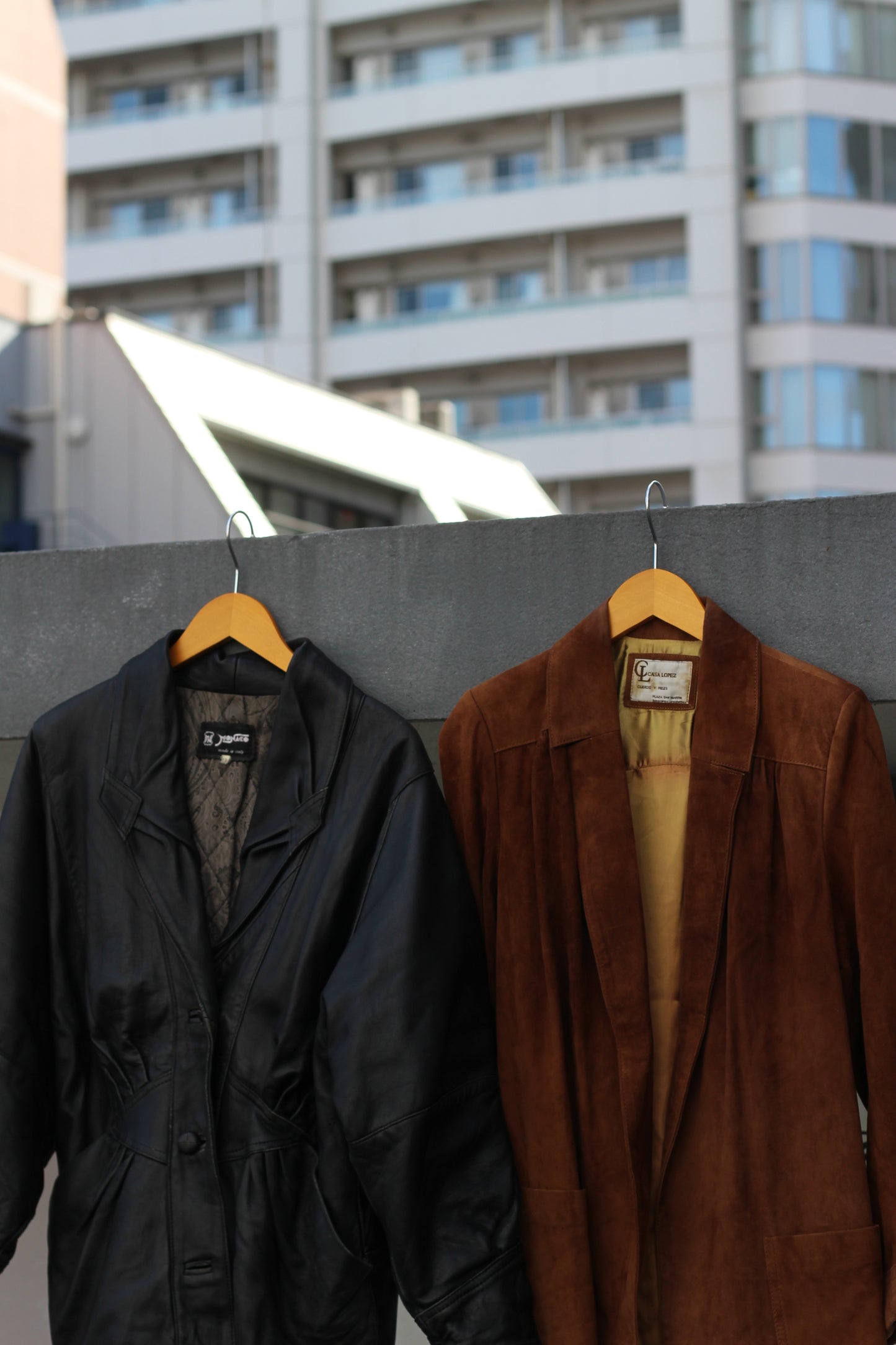 Women's Vintage Made In Italy & Spain Leather Jacket x2点