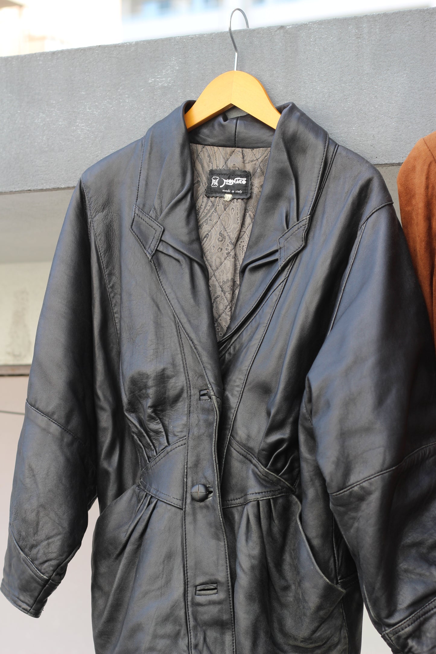 Women's Vintage Made In Italy & Spain Leather Jacket x2点