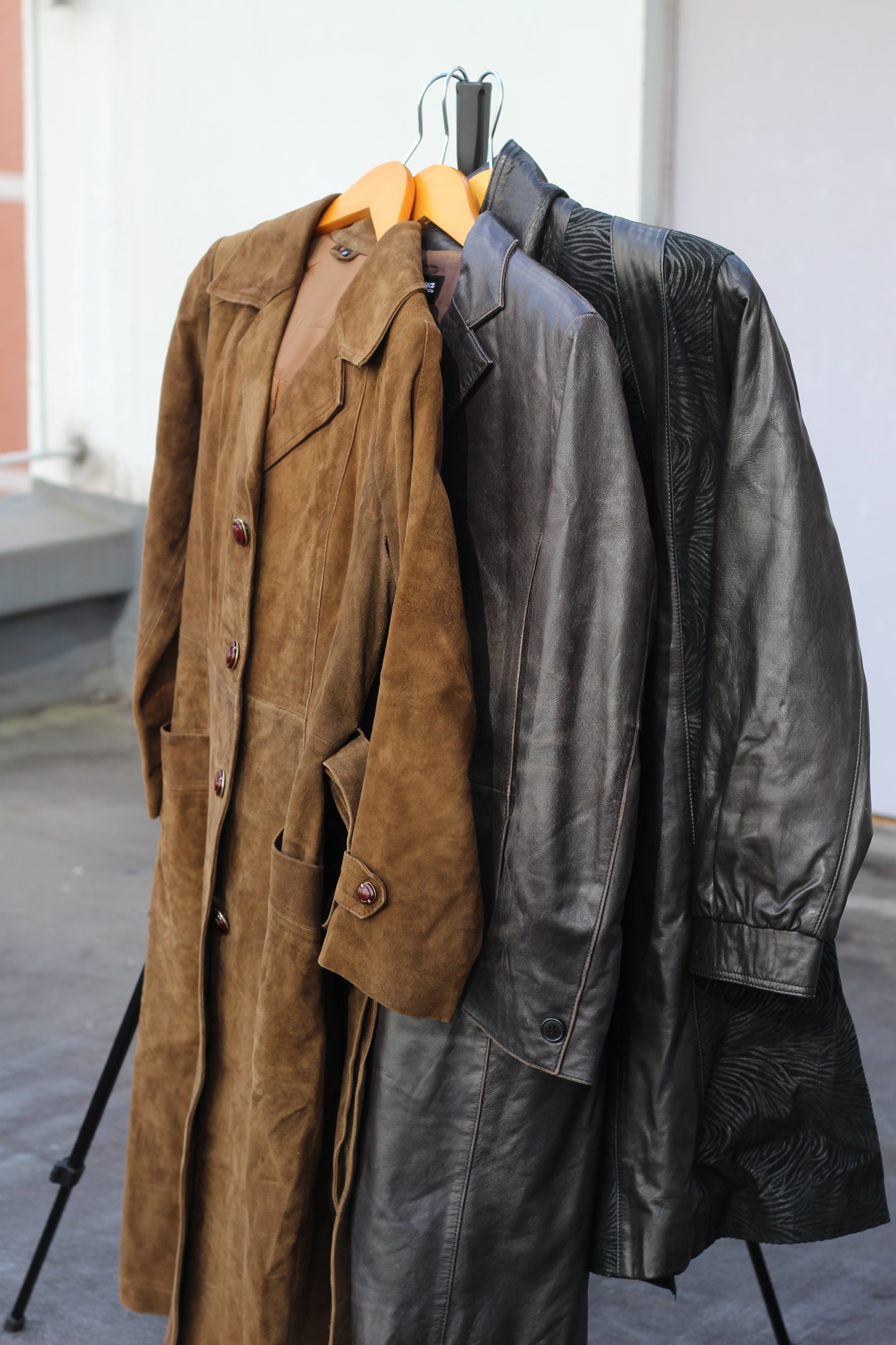 Women's Vintage Leather Coat x3点