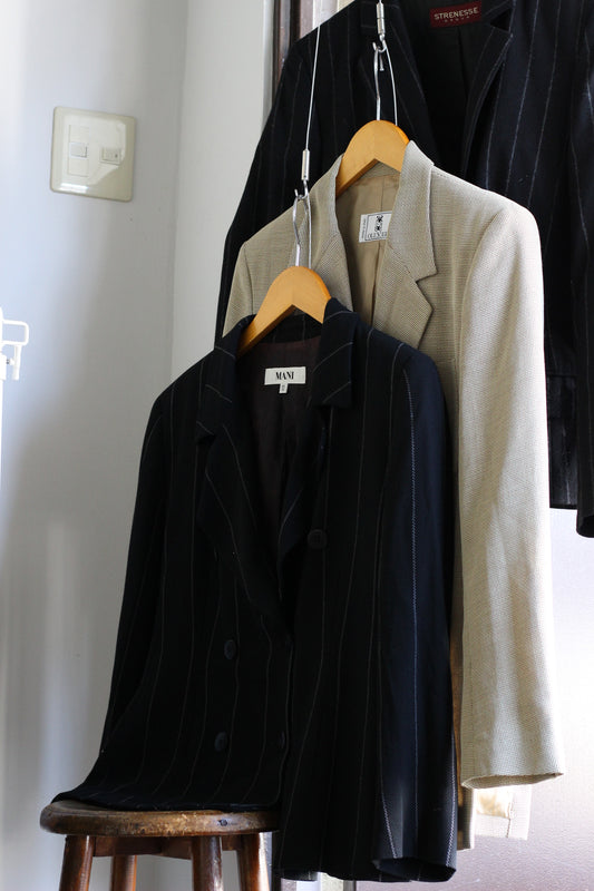 Women's Made In Italy Vintage Double Breasted Tailored Jacket x3点