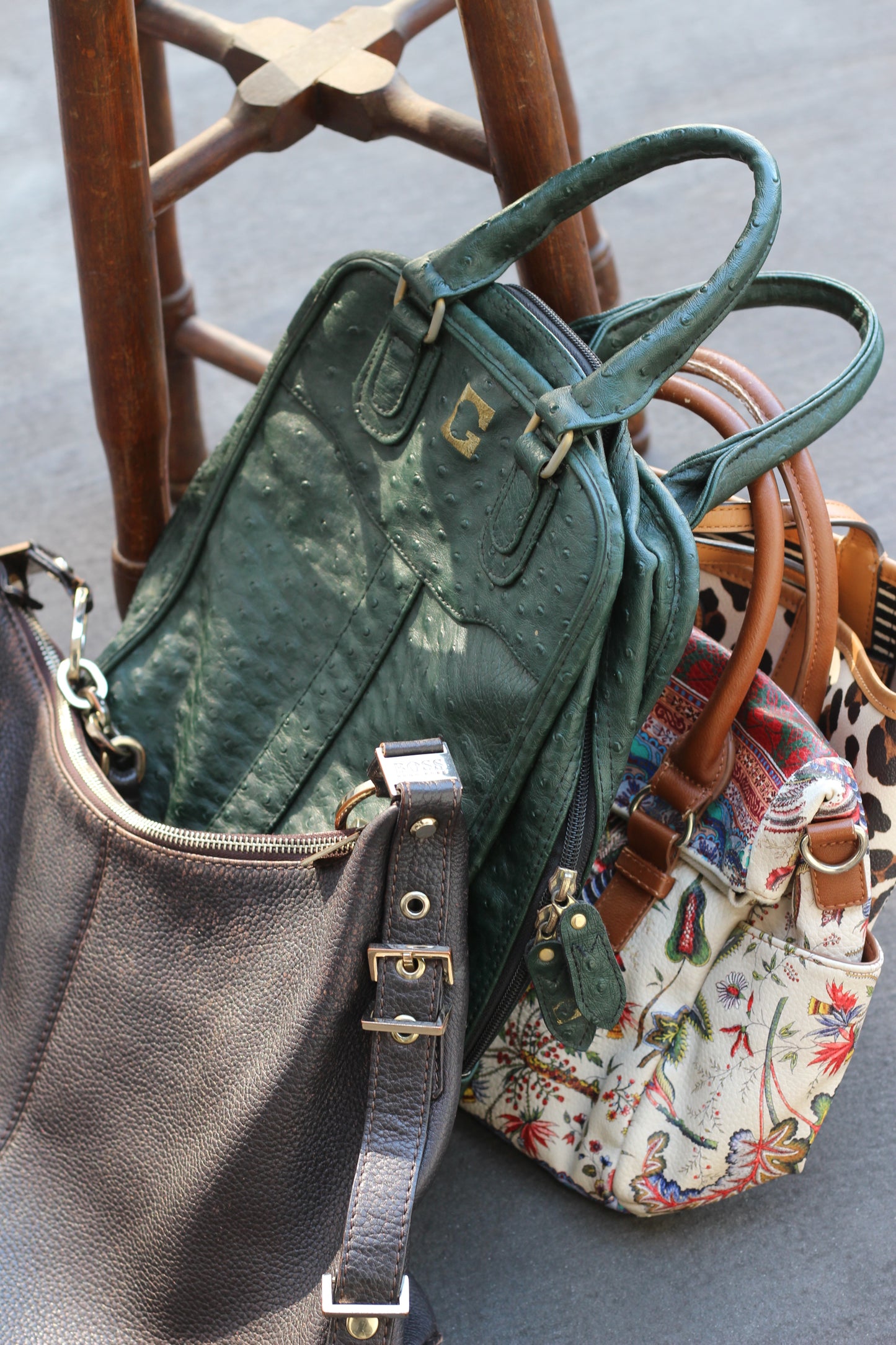 Brand Leather Bag x4点