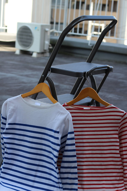 Orcival Boat Neck Stripe Long Sleeve T-Shirt x2点