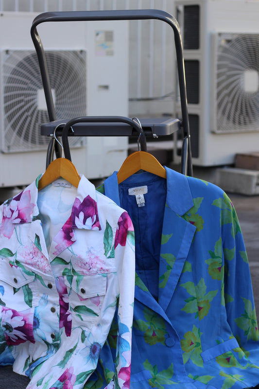 Women's Made In Italy Vintage Floral Design Tailored Jacket x2点