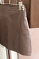 Y2K style Vintage Brown Leather Mini skirt x3点
