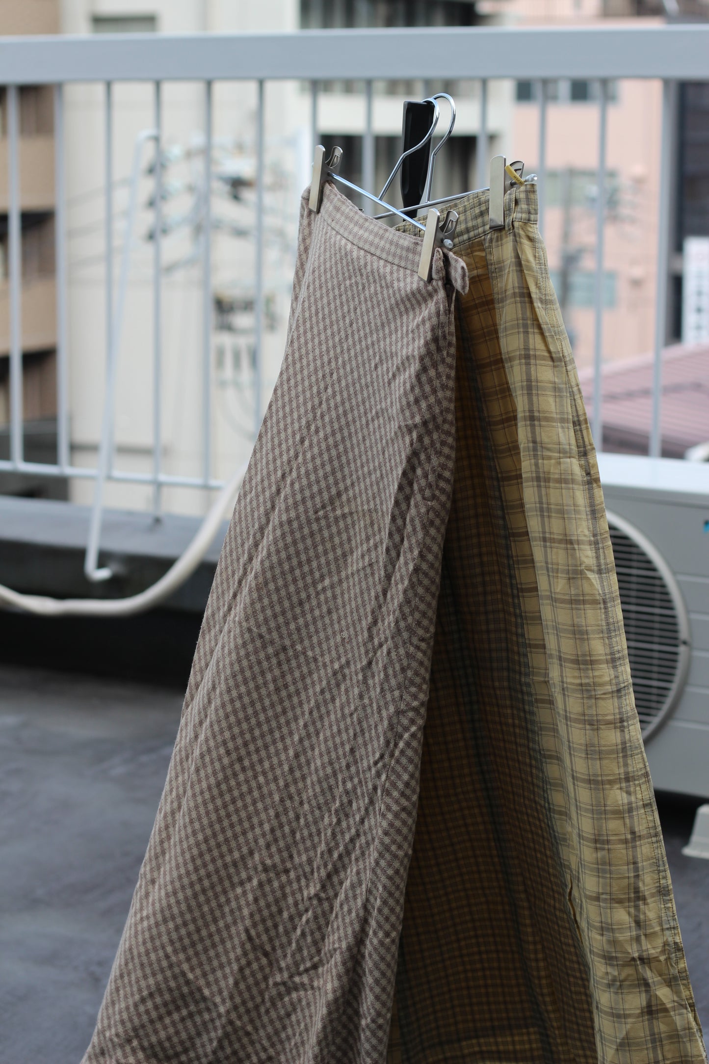 Vintage Checked Long Skirt x6点