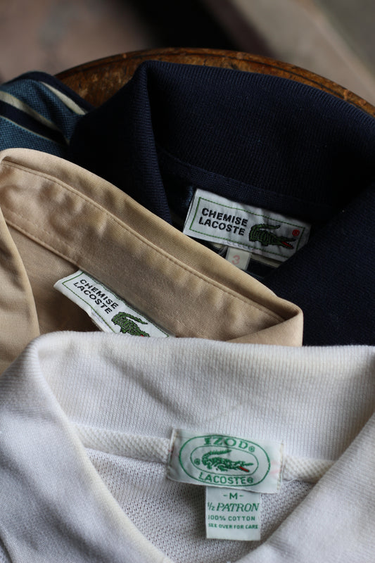 90's Lacoste Long Sleeve Polo Shirt x3点