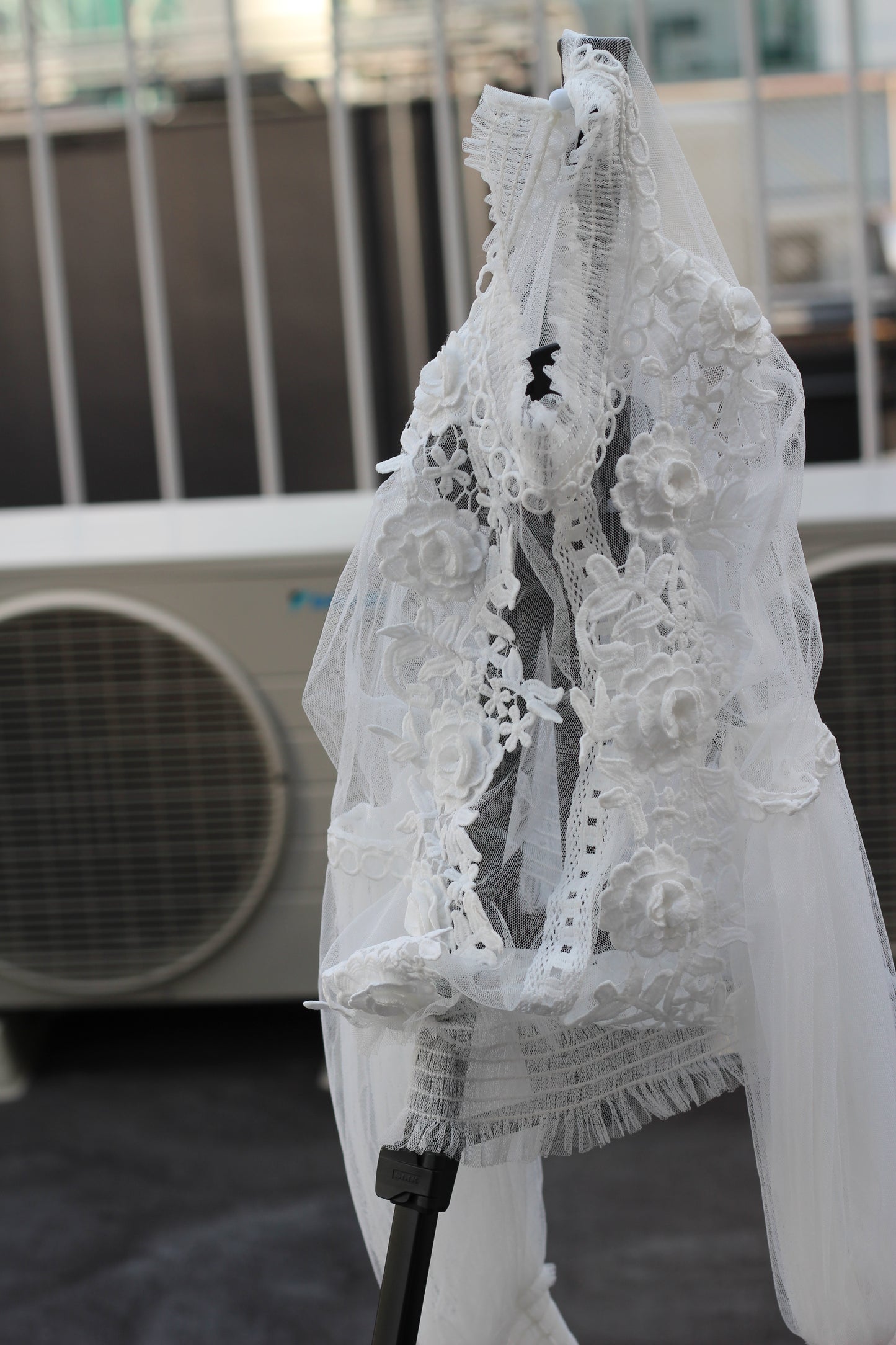 Women's Vintage See-Through White Lace Shirt x2点