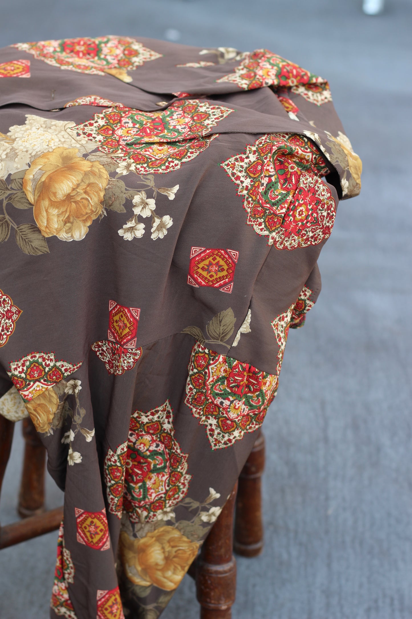Women's Vintage Paisley Design Shirt x4点