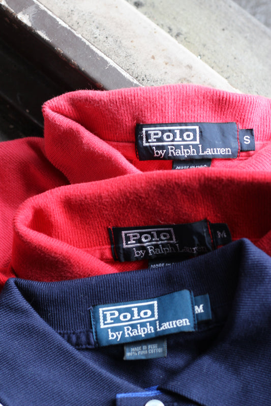 90's Made In USA & Peru Polo Ralph Lauren Short Sleeve Polo Shirt x3点