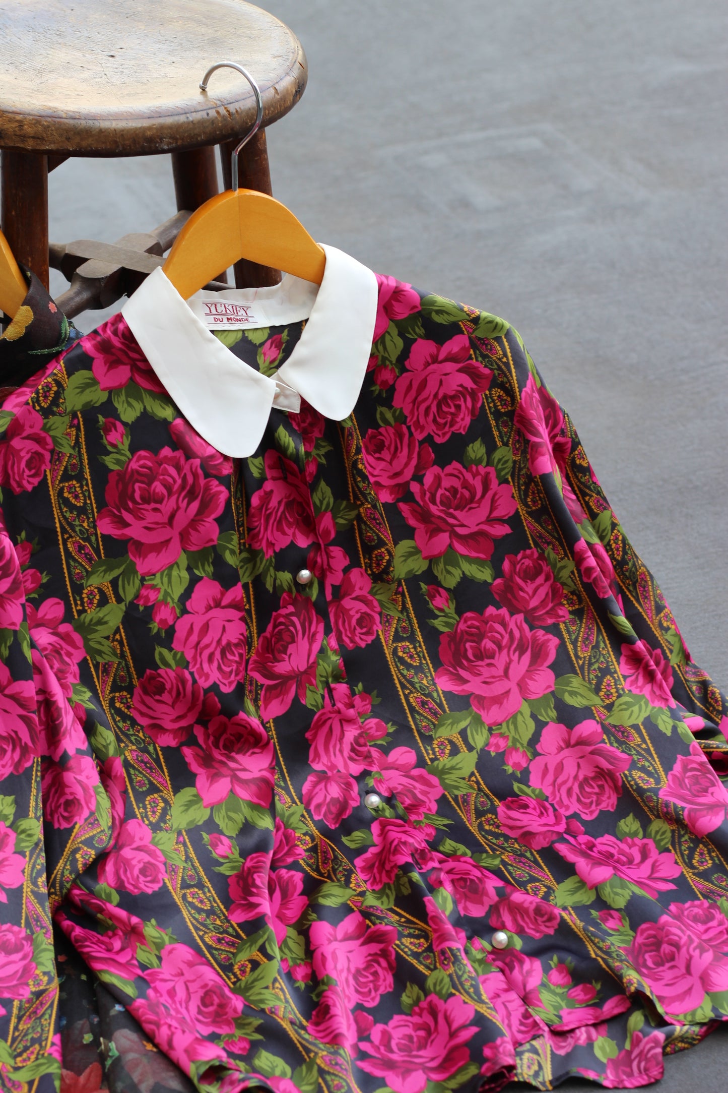 Women's Vintage Floral Design Shirt x3点