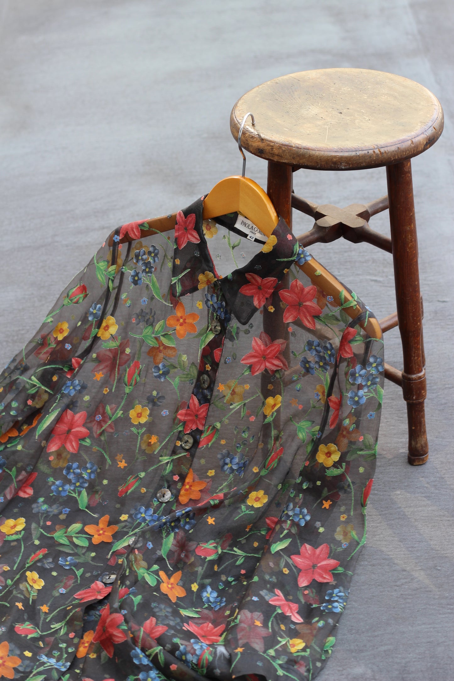 Women's Vintage Floral Design Shirt x3点