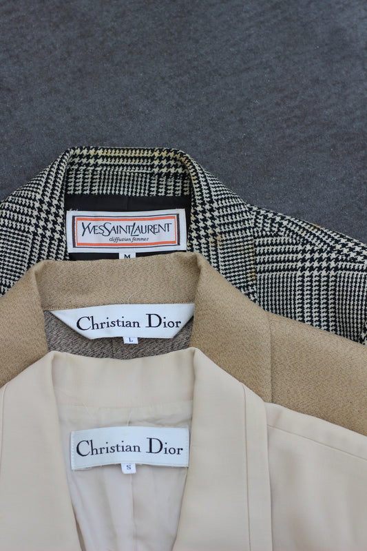 Old Christian Dior & Yves Saint Laurent Jacket x3点