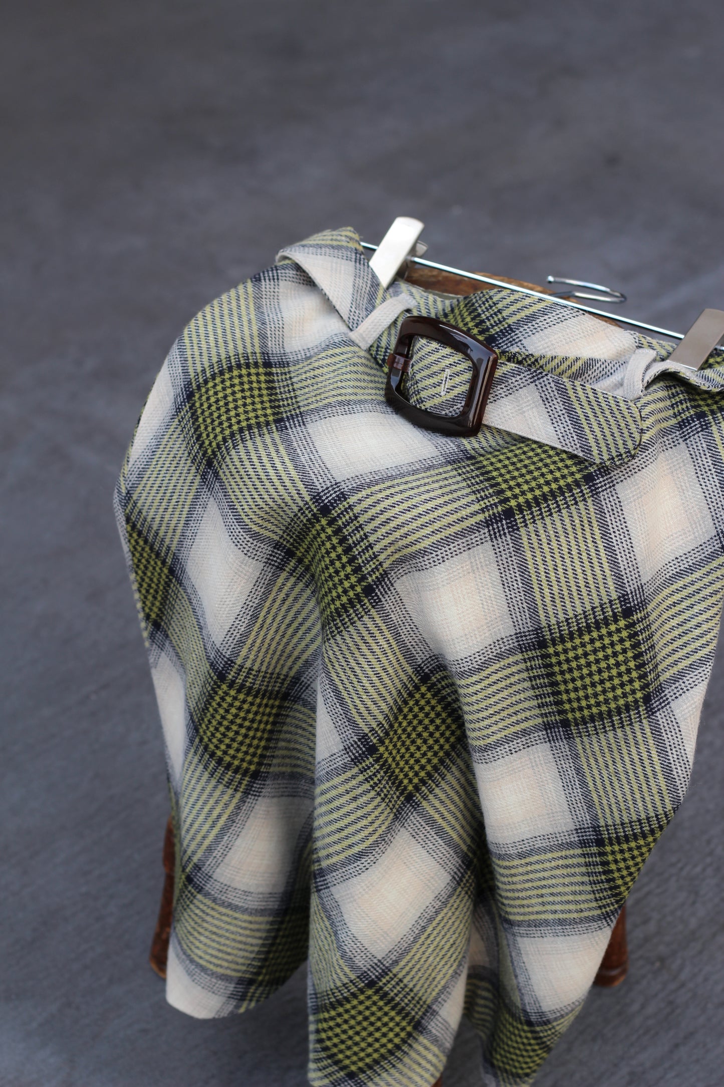 Vintage Ombré Checked Skirt x3点