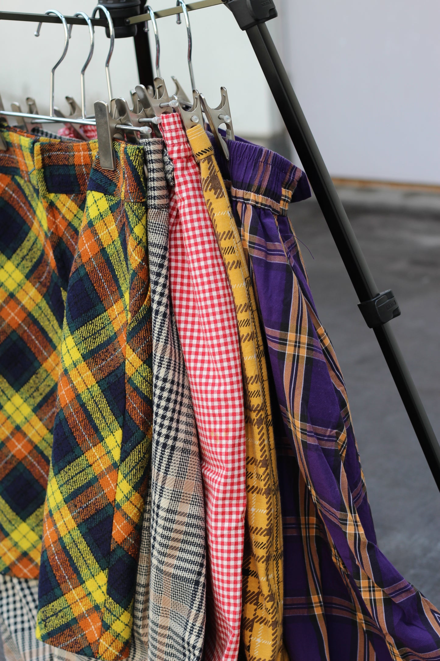 Vintage Color Checked Skirt x5点