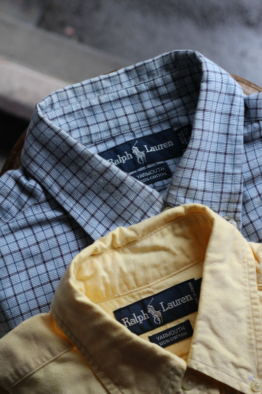 90's Ralph Lauren YARMOUTH Long Sleeve Shirt x2点