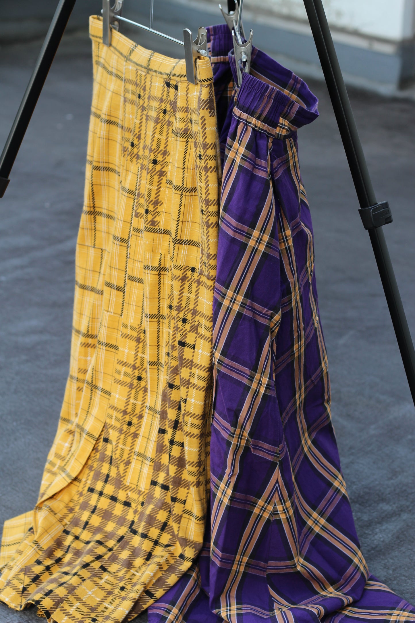 Vintage Color Checked Skirt x5点