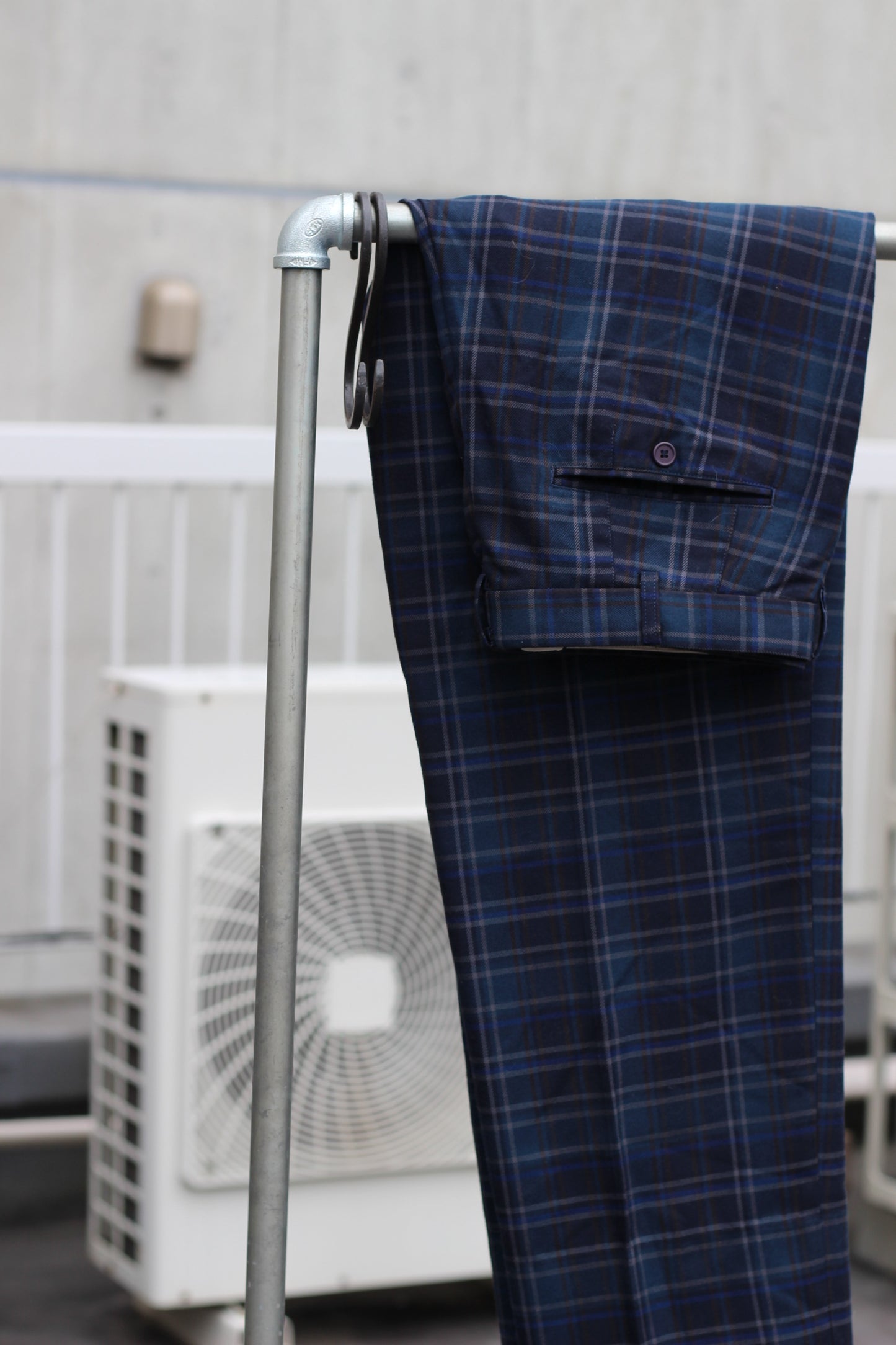 Men's High-Grade Check Slacks x4点