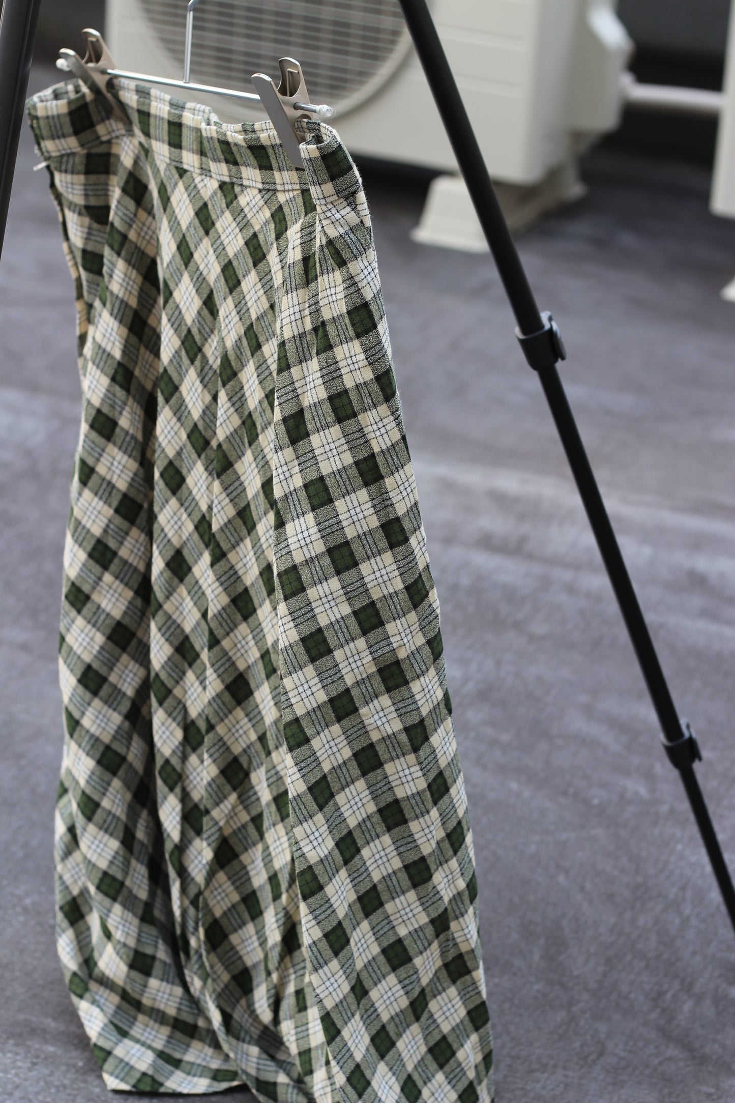 Vintage Green Checked Skirt x3点