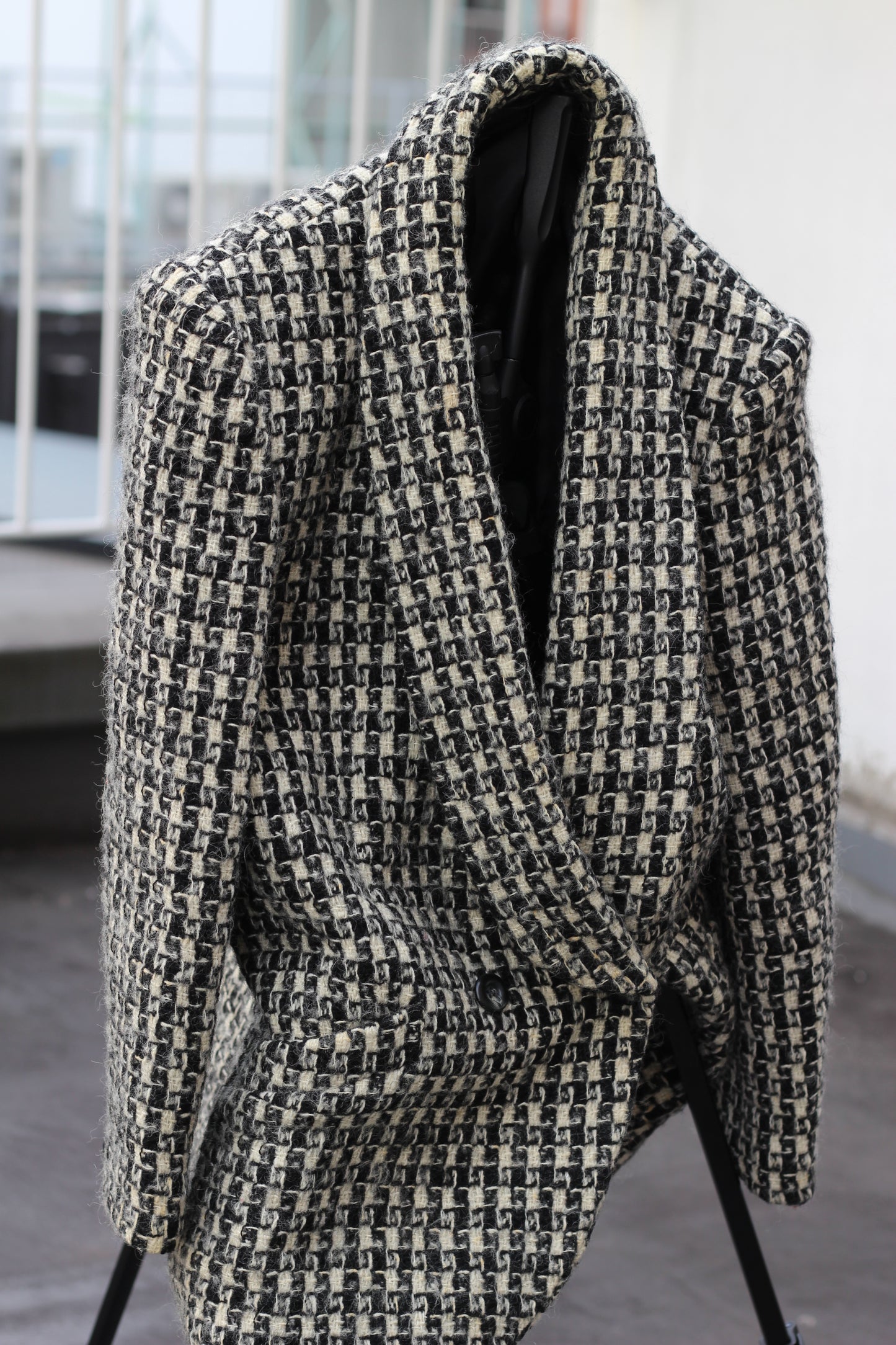 Women's Vintage Wool Check Tailored Jacket x6点