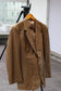 Men's Brown Leather Tailored Jacket x3点