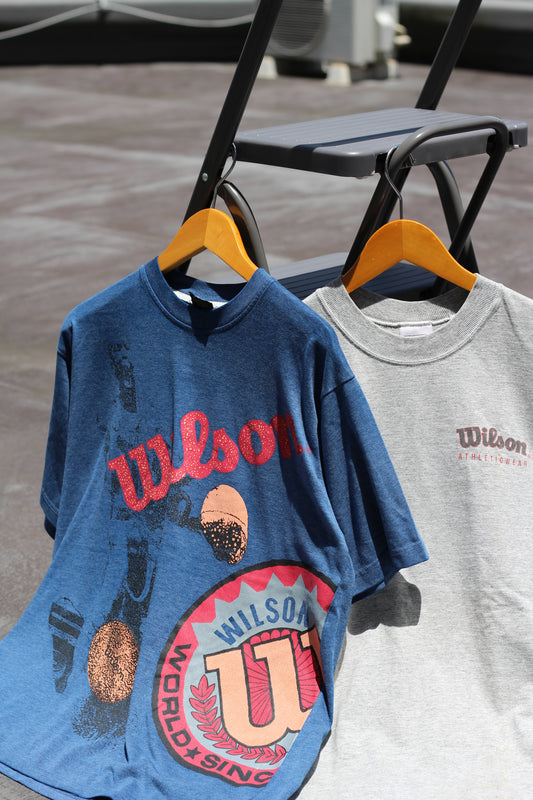 90's Made In USA Wilson Print T-Shirt x2点