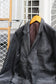 Men's Black Leather Tailored Jacket x4点