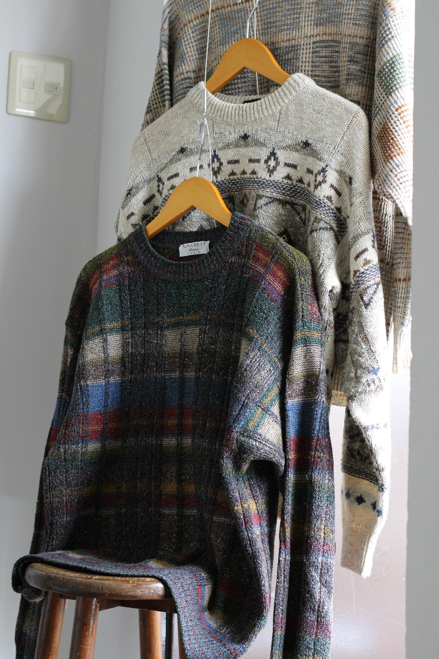 Men's Vintage Made In Italy Design Knitwear x3点