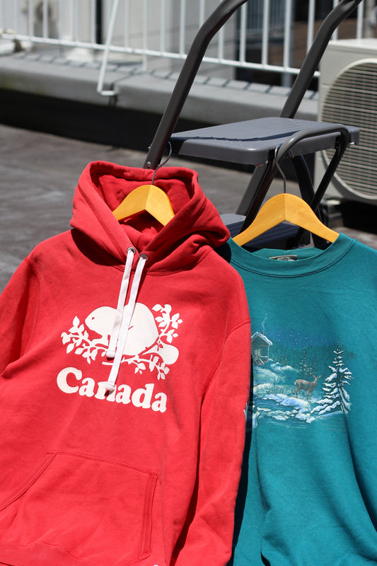 90's Made In Canada Print Sweatshirts & Hoodies x2点