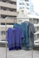 Vintage Blue Designer Short Sleeve Blouse x9点