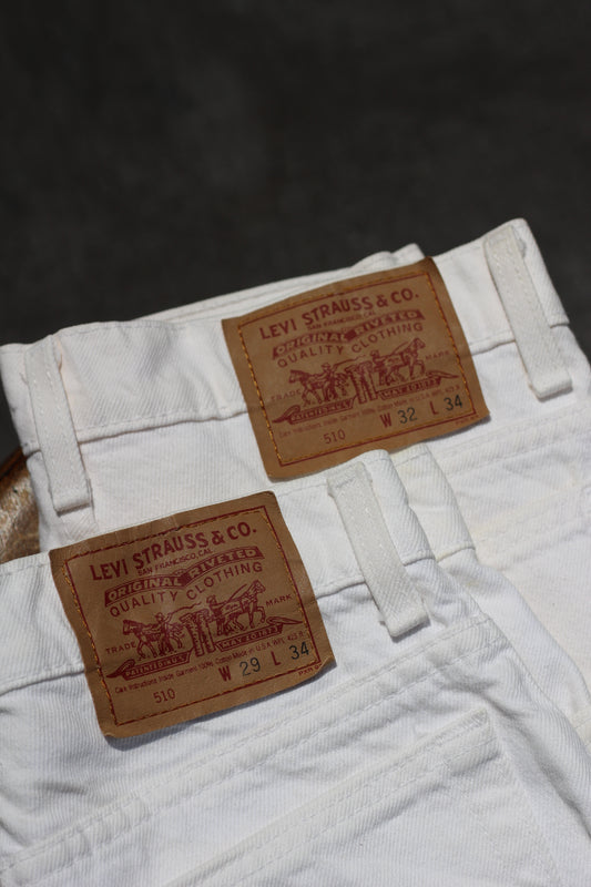 90's Made In USA Levi's White Denim Pants x2点