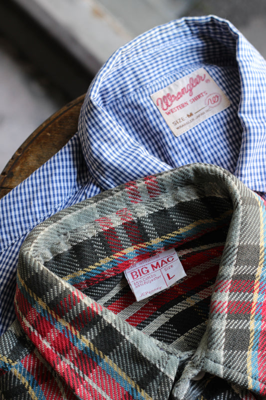 80's BIG MAC & Wrangler Long Sleeve Shirt x2点
