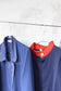 Vintage Navy Design Long Sleeve Blouse x10点
