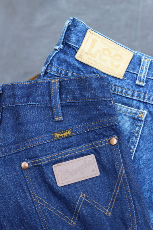 Wrangler & Made in USA Lee Denim Pants x2点