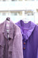 Vintage Purple Design Long Sleeve Blouse x7点