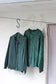 Vintage Khaki Green Design Long Sleeve Blouse x7点