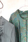 Vintage Khaki Green Design Long Sleeve Blouse x7点