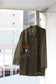 Vintage Khaki Green Design Long Sleeve Blouse x7点