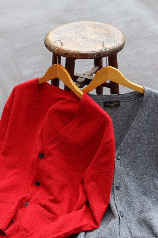 Men's 100% Cashmere Cardigan x2点