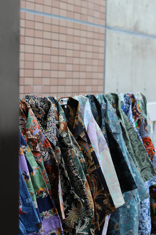 Men's Vintage Botanical Design Short Sleeve Shirt x13点