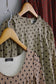 Vintage Retro Dot Long Sleeve One-Piece x4点