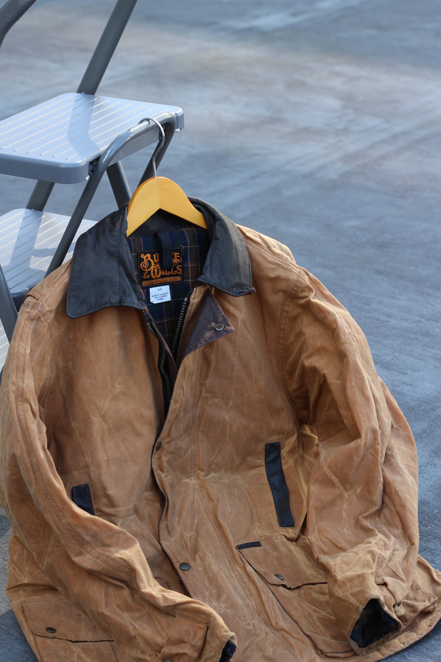 Men's Vintage Made in Italy Leather Jacket & Made in Australia Oiled Leather Jacket x2点