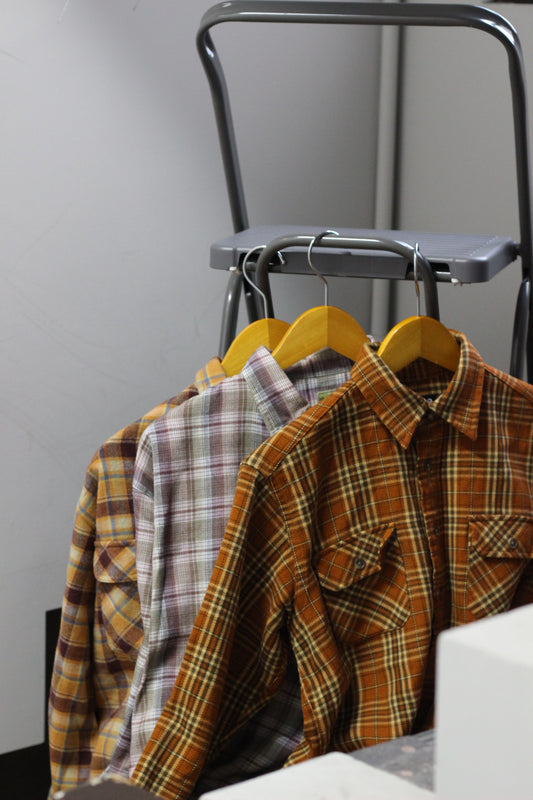 Old Uniqlo Flannel Shirt x3点