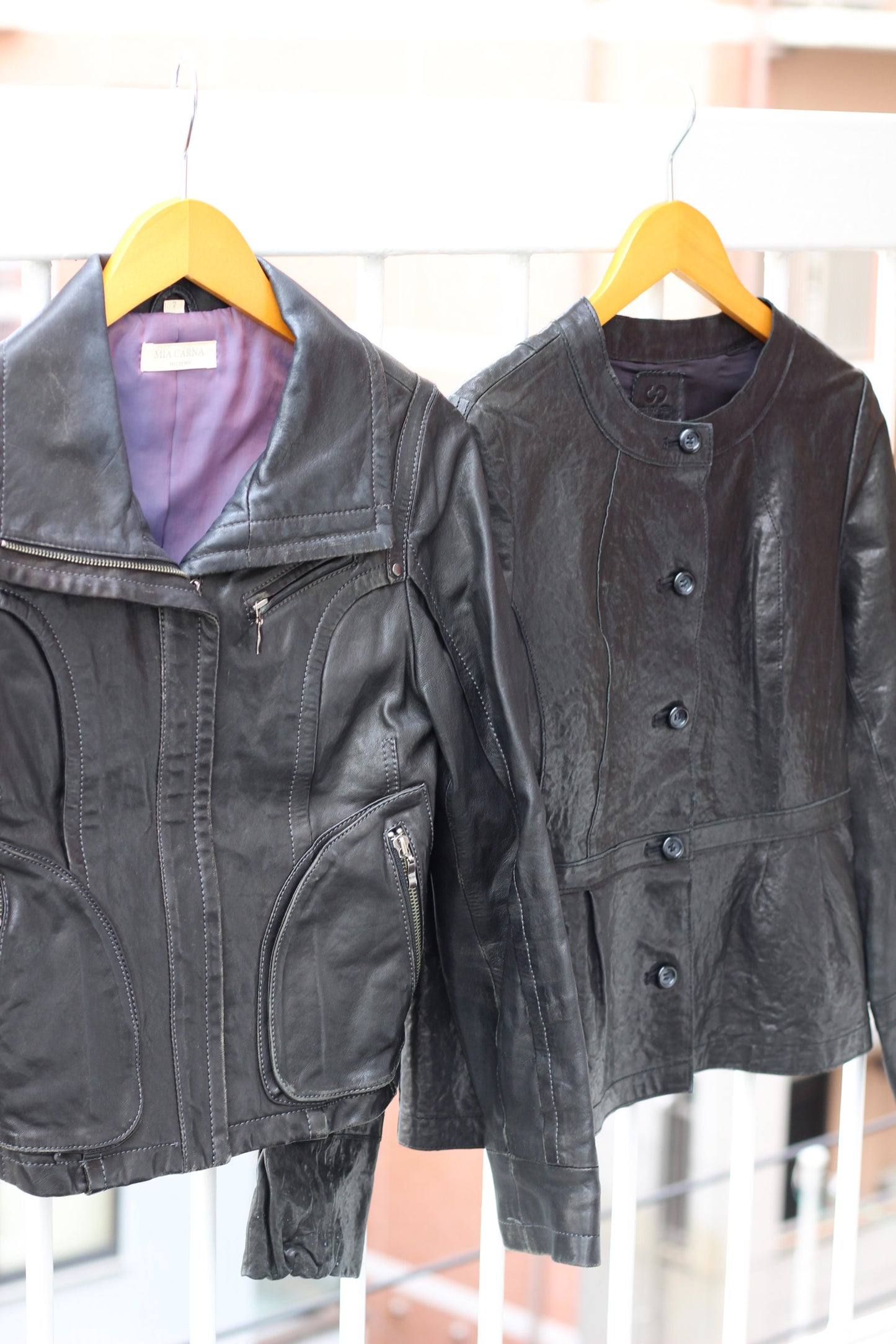 Vintage ladies leather jacket x6点