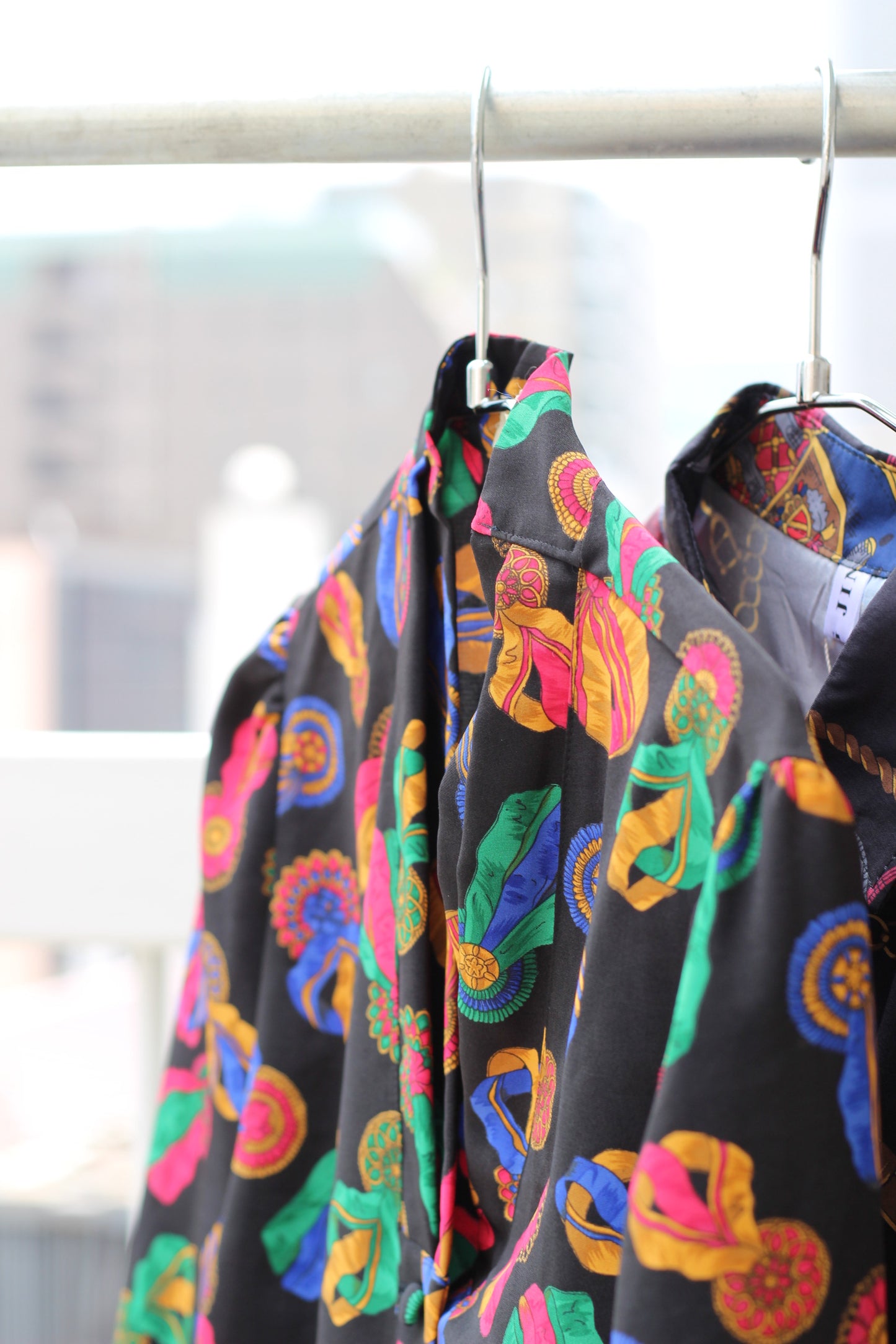 Vintage Black Design Long Sleeve Blouse x8点