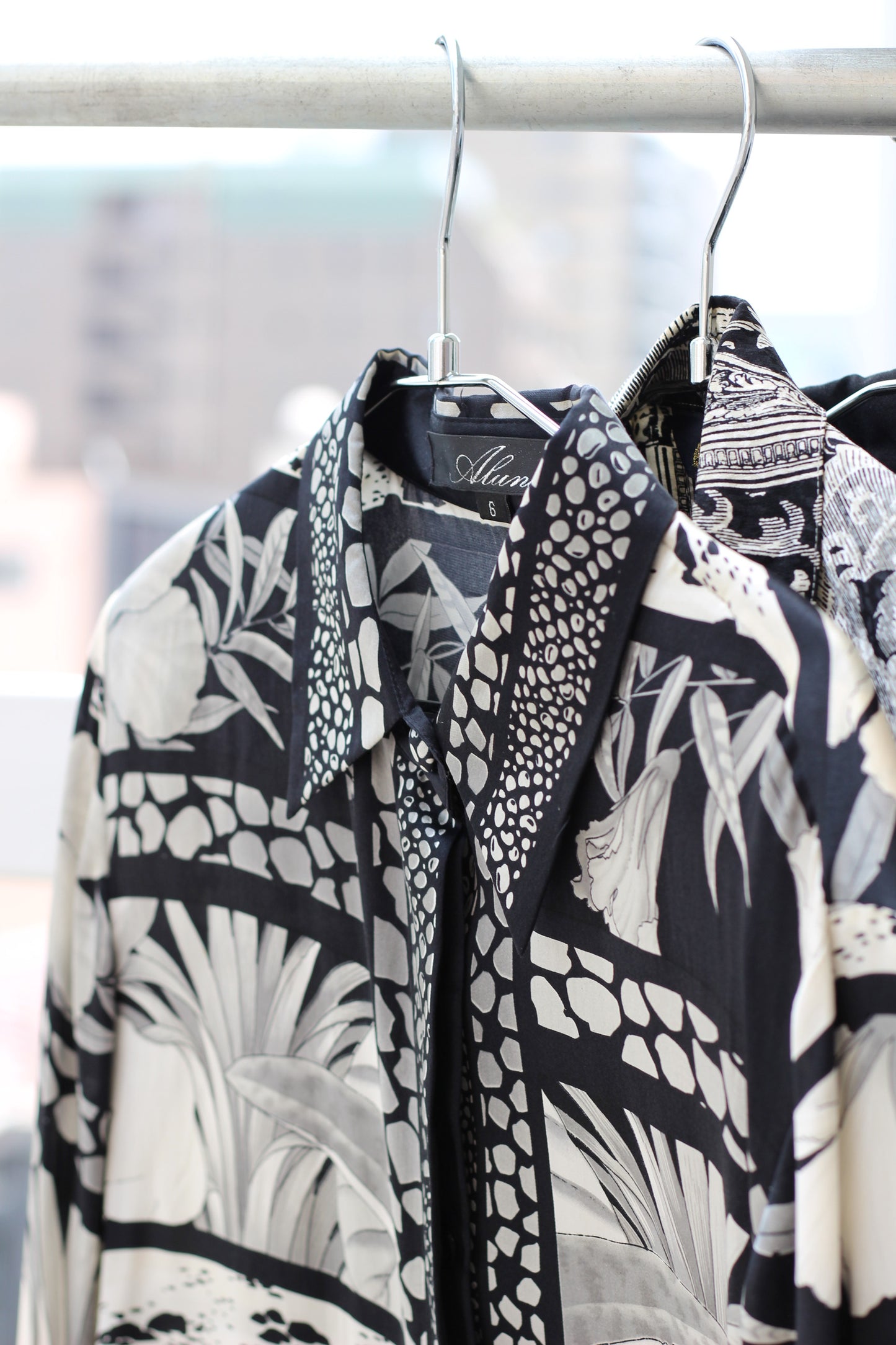 Vintage Black Design Long Sleeve Blouse x8点
