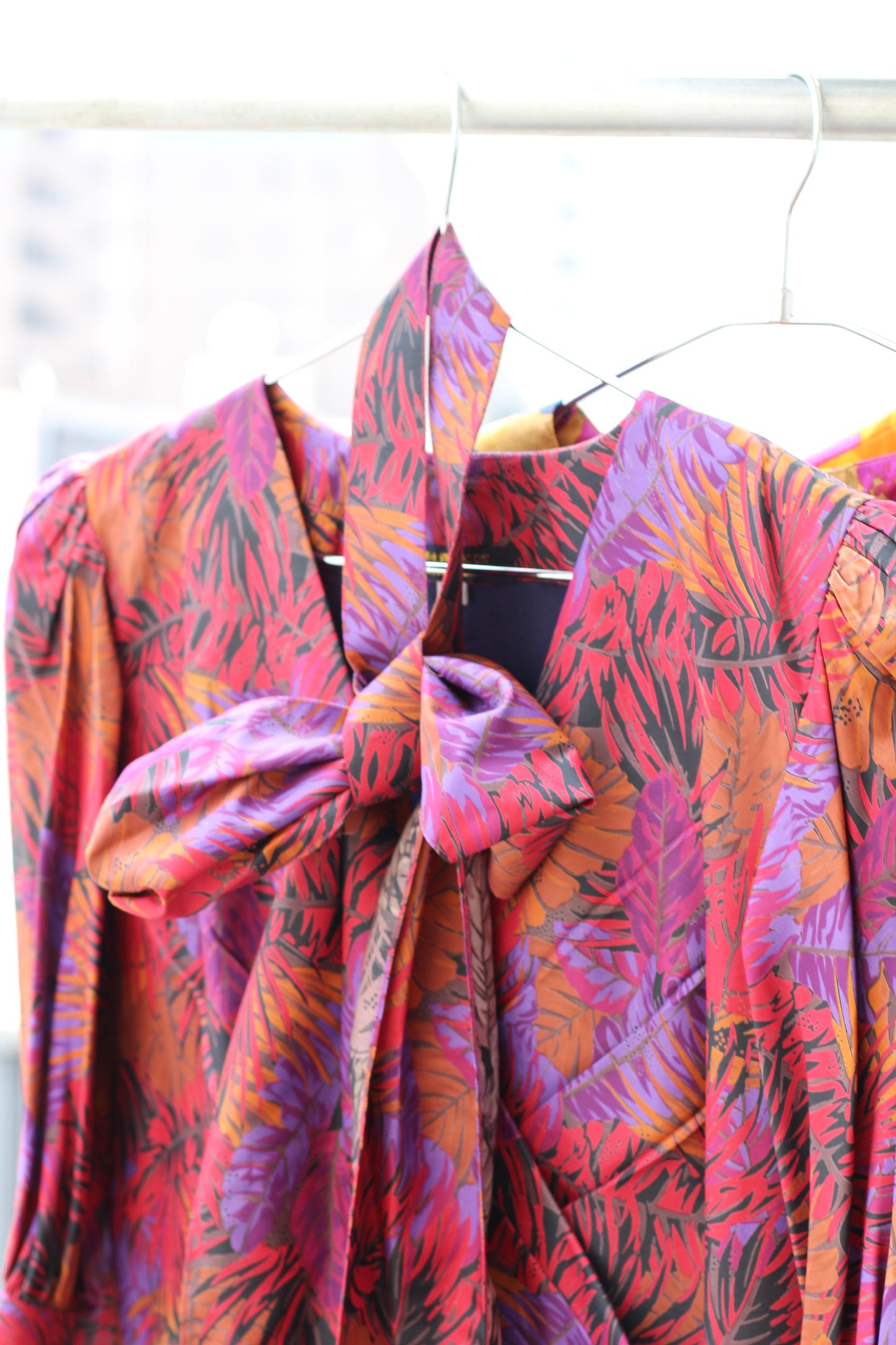 Vintage Multi Design Long Sleeve One-Piece x3点