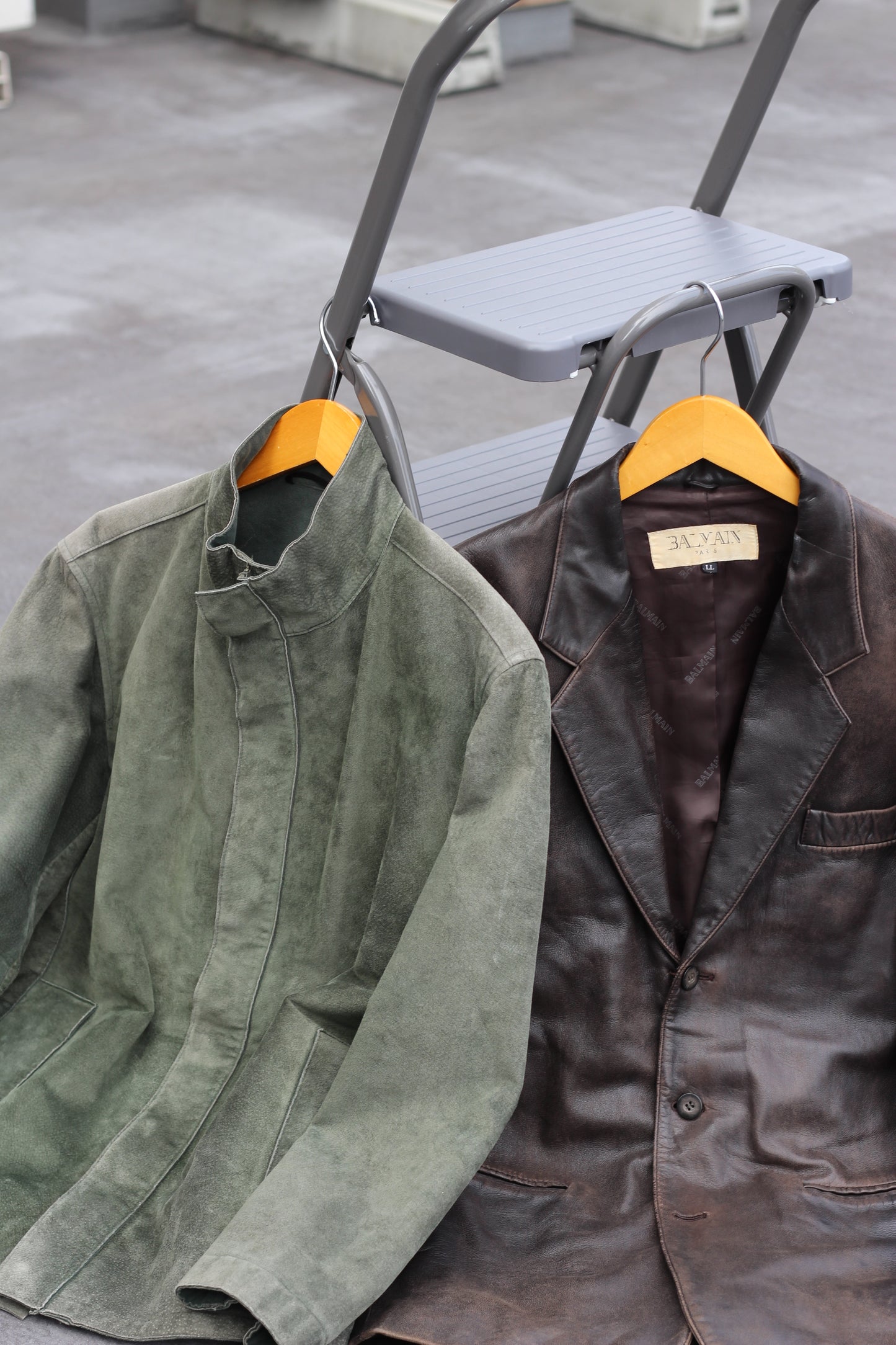 Yohji Yamamoto X Durban & Balmain Leather Jacket x2点